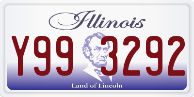 IL license plate Y993292