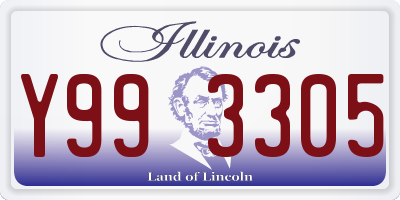 IL license plate Y993305