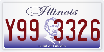 IL license plate Y993326
