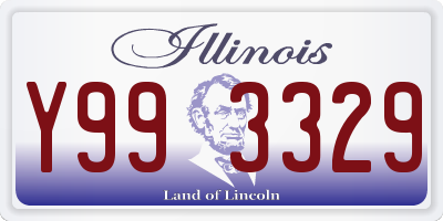 IL license plate Y993329
