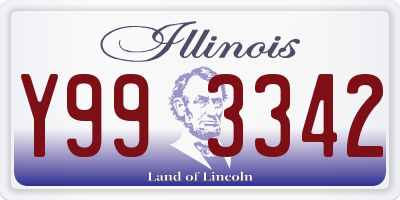 IL license plate Y993342