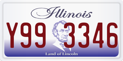 IL license plate Y993346