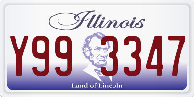 IL license plate Y993347