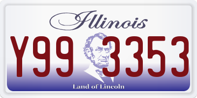 IL license plate Y993353
