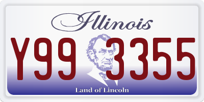 IL license plate Y993355