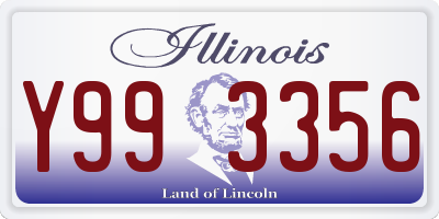 IL license plate Y993356