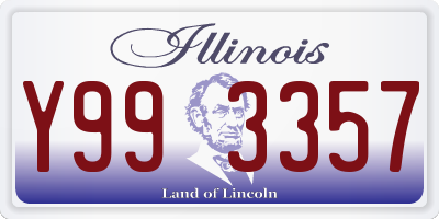 IL license plate Y993357