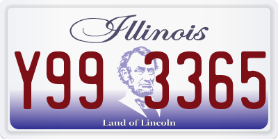 IL license plate Y993365