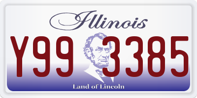 IL license plate Y993385
