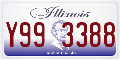 IL license plate Y993388