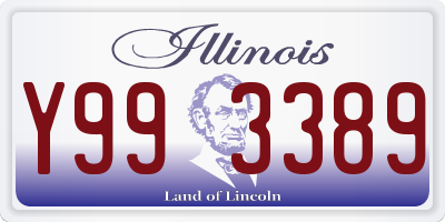 IL license plate Y993389