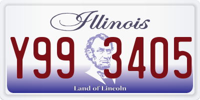 IL license plate Y993405