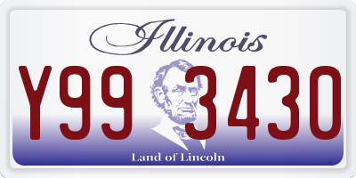 IL license plate Y993430