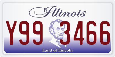 IL license plate Y993466