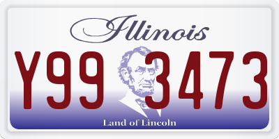 IL license plate Y993473