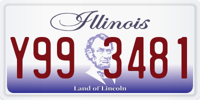 IL license plate Y993481