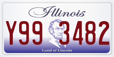 IL license plate Y993482