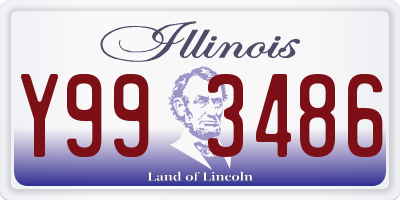 IL license plate Y993486