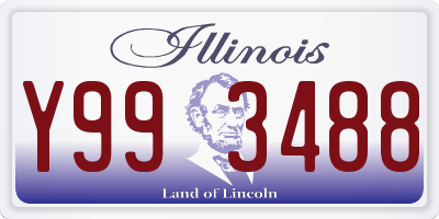 IL license plate Y993488