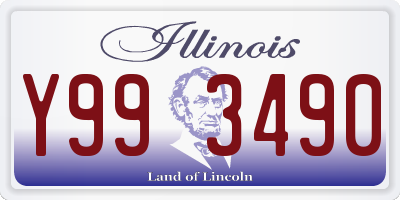 IL license plate Y993490