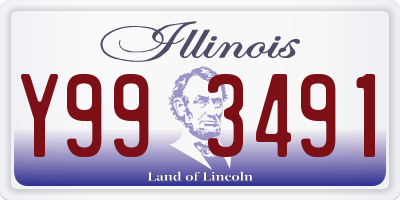 IL license plate Y993491