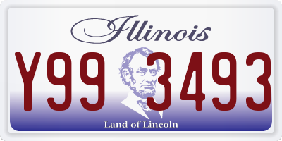 IL license plate Y993493