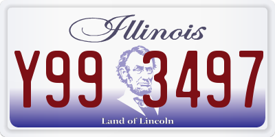 IL license plate Y993497
