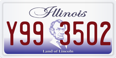 IL license plate Y993502