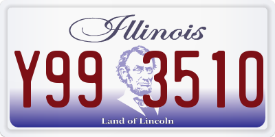 IL license plate Y993510