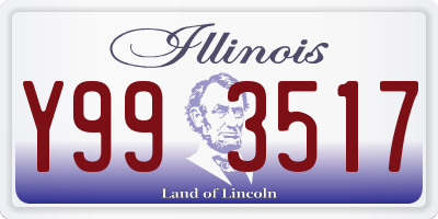 IL license plate Y993517