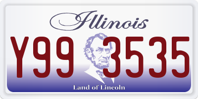 IL license plate Y993535