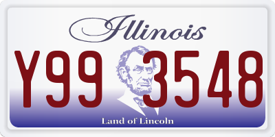 IL license plate Y993548