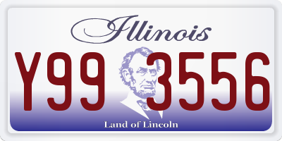 IL license plate Y993556