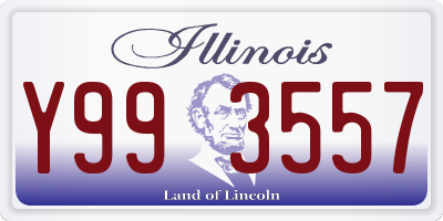 IL license plate Y993557