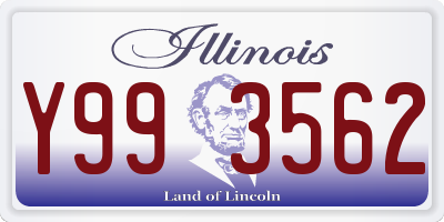 IL license plate Y993562