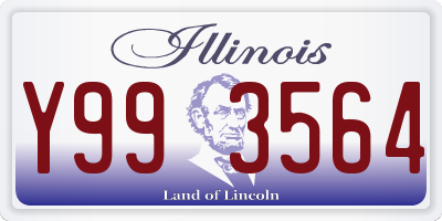 IL license plate Y993564