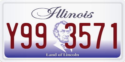 IL license plate Y993571
