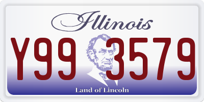 IL license plate Y993579