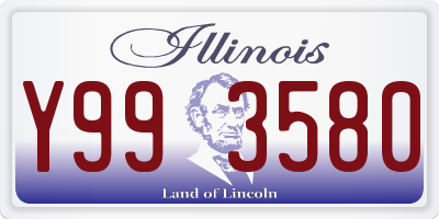 IL license plate Y993580