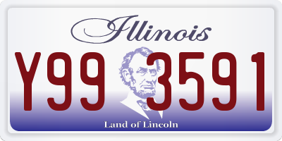 IL license plate Y993591