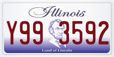IL license plate Y993592