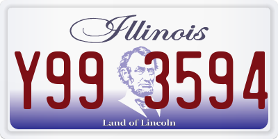 IL license plate Y993594
