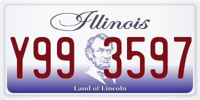 IL license plate Y993597