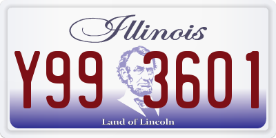 IL license plate Y993601