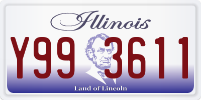 IL license plate Y993611