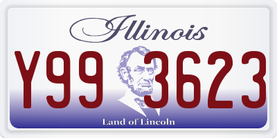 IL license plate Y993623