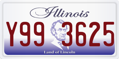 IL license plate Y993625