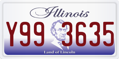 IL license plate Y993635