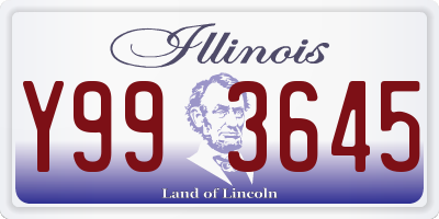 IL license plate Y993645