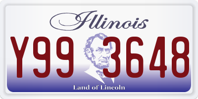 IL license plate Y993648